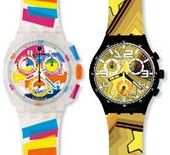 Swiss made watches: Swatch Neon Streams